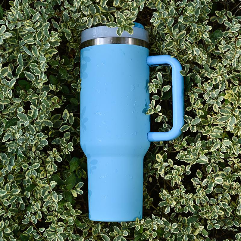 Custom Logo 40 Oz Cup H2.0 Mug 40 Oz Stainless Steel Outdoor Tumbler With Handle And Straw