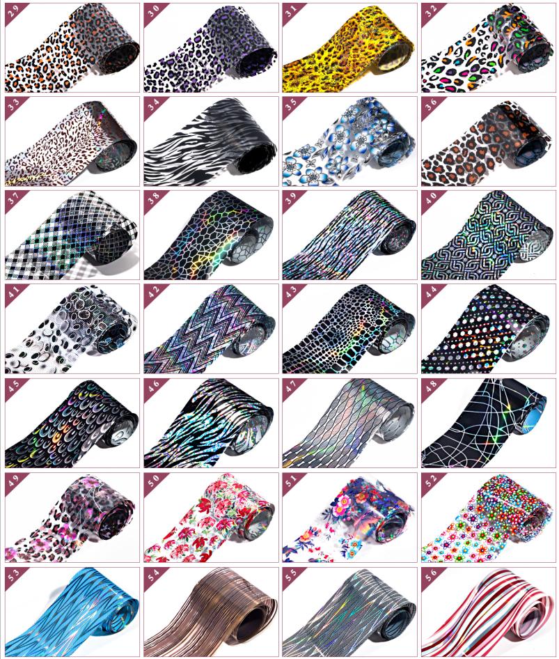 Wholesale Over 400 Design Plastic Paper Nail Transfer Foil Sticker Decals In Stock