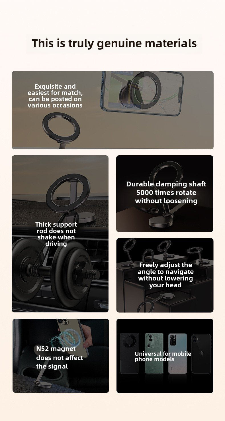 810 ° Rotating Folding Magnetic Car Phone Holder Dashboard Magnetic Belt Navigation Holder Car Holder Customized Logo