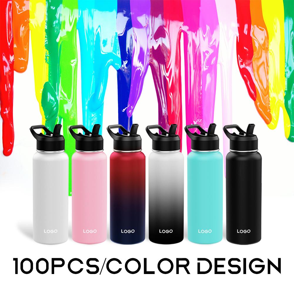 22 Oz 32 Oz 40 Oz Double Wall Thermos Thermos 18/8 Stainless Steel Insulated Water Bottle With Lid
