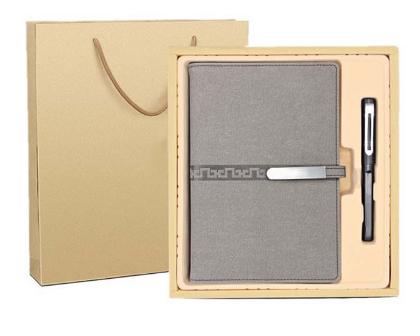Corporate Gift Souvenirs Customized Logo For Guests Notebook Journal With Pen And Flask Umbrella USB Power Bank
