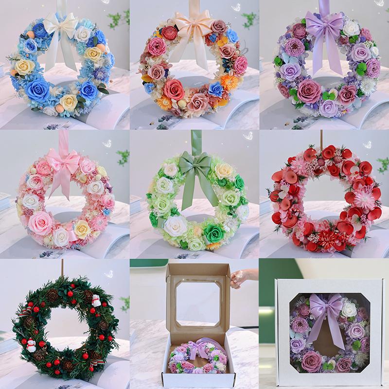 Wedding Decoration Flower Wreath And Plant Eternity Eternity Rose Preserve Home Flower Decoration