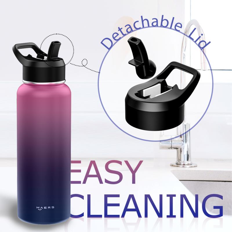 22 Oz 32 Oz 40 Oz Double Wall Thermos Thermos 18/8 Stainless Steel Insulated Water Bottle With Lid