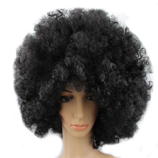 Short African Style Abnormal Curly Hair Suit Explosions Head Actor's Ball Party American High Temperature Silk Synthetic Fiber Fan Hair