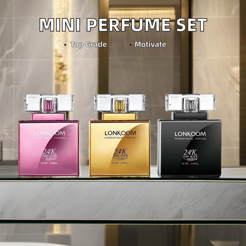 Custom 10 Ml And 50 Ml Mini Perfume Suit Floral Fresh Perfume For Men And Women Wooden OEM ODM Support Travel Suit Mini Perfume"