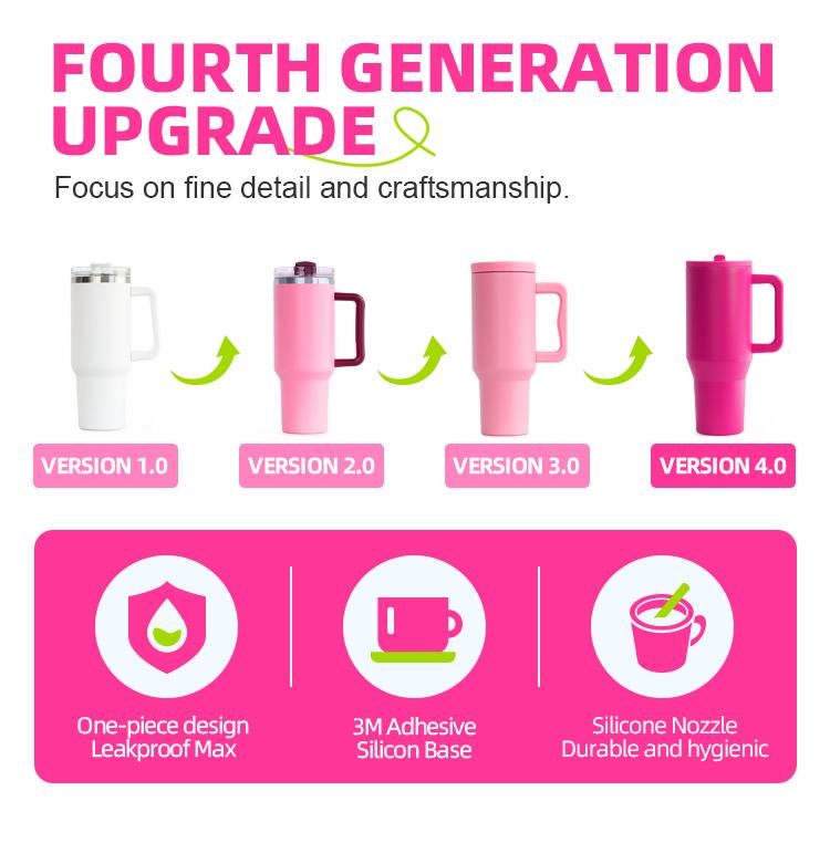 Tazas De Cafe Termo Tumbler Pipette Cup 40 Oz Vacuum Coffee Tumbler Stainless Steel Coffee Travel Mug 40 Oz Tumbler With Handle