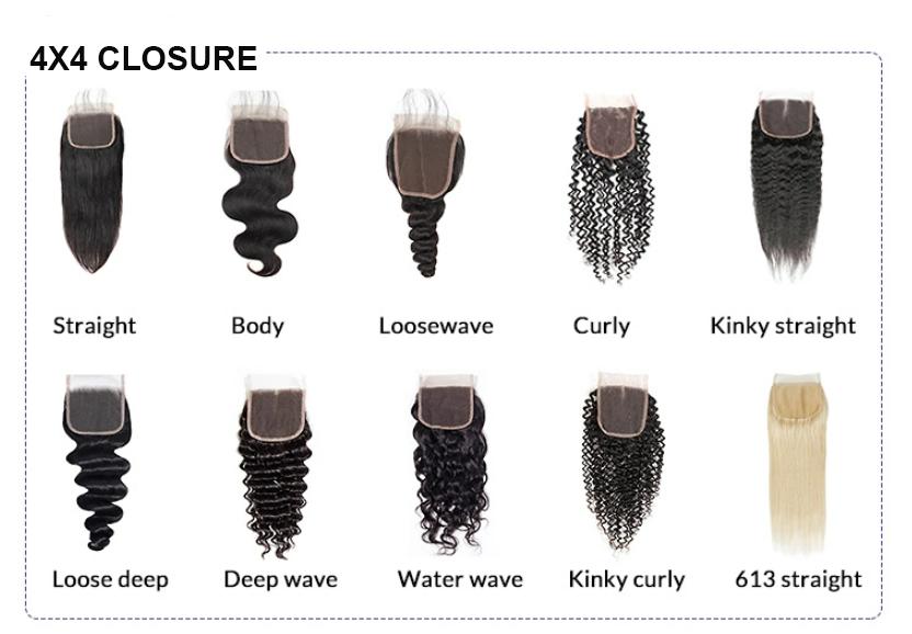 Raw Indian Hair Supplier 360 Lace Front Closure Package Hair With HD Lace Closure Natural Human Hair Bundle With Closure Suit