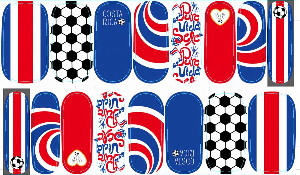 Latest Design And Fashion Custom 3d Nail Sticker Decal
