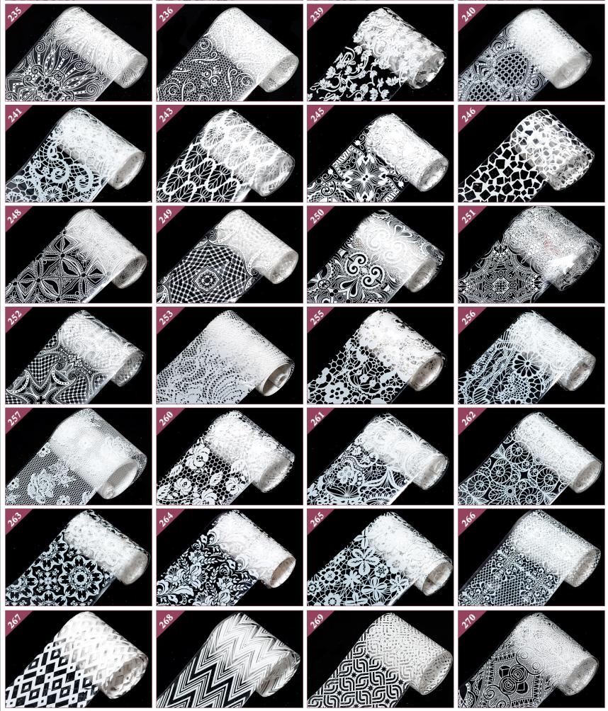 Wholesale Over 400 Design Plastic Paper Nail Transfer Foil Sticker Decals In Stock